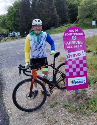 Un de nos cylistes en plein effort