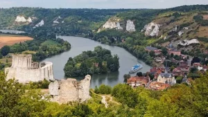 Les Andelys - vue du chateau Gaillard