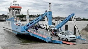 Arrivée du bac à Duclair
